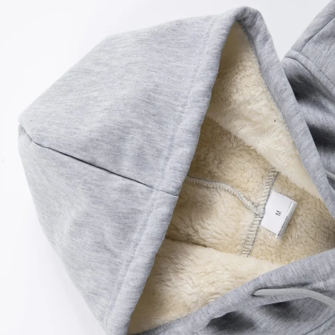 Fleecevest Heren met Capuchon - Winddicht - Sherpa-Gevoerd