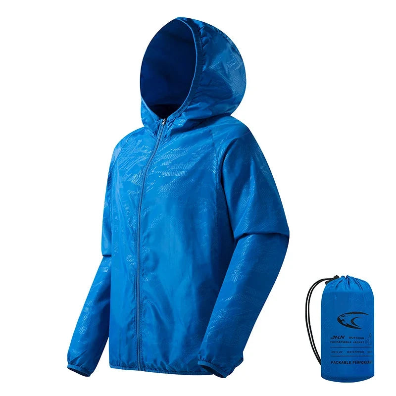 Dames windjack met capuchon, waterafstotend