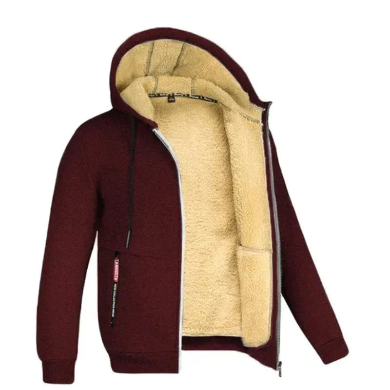 Vest Met Capuchon Heren - Rits - Sherpa Voering