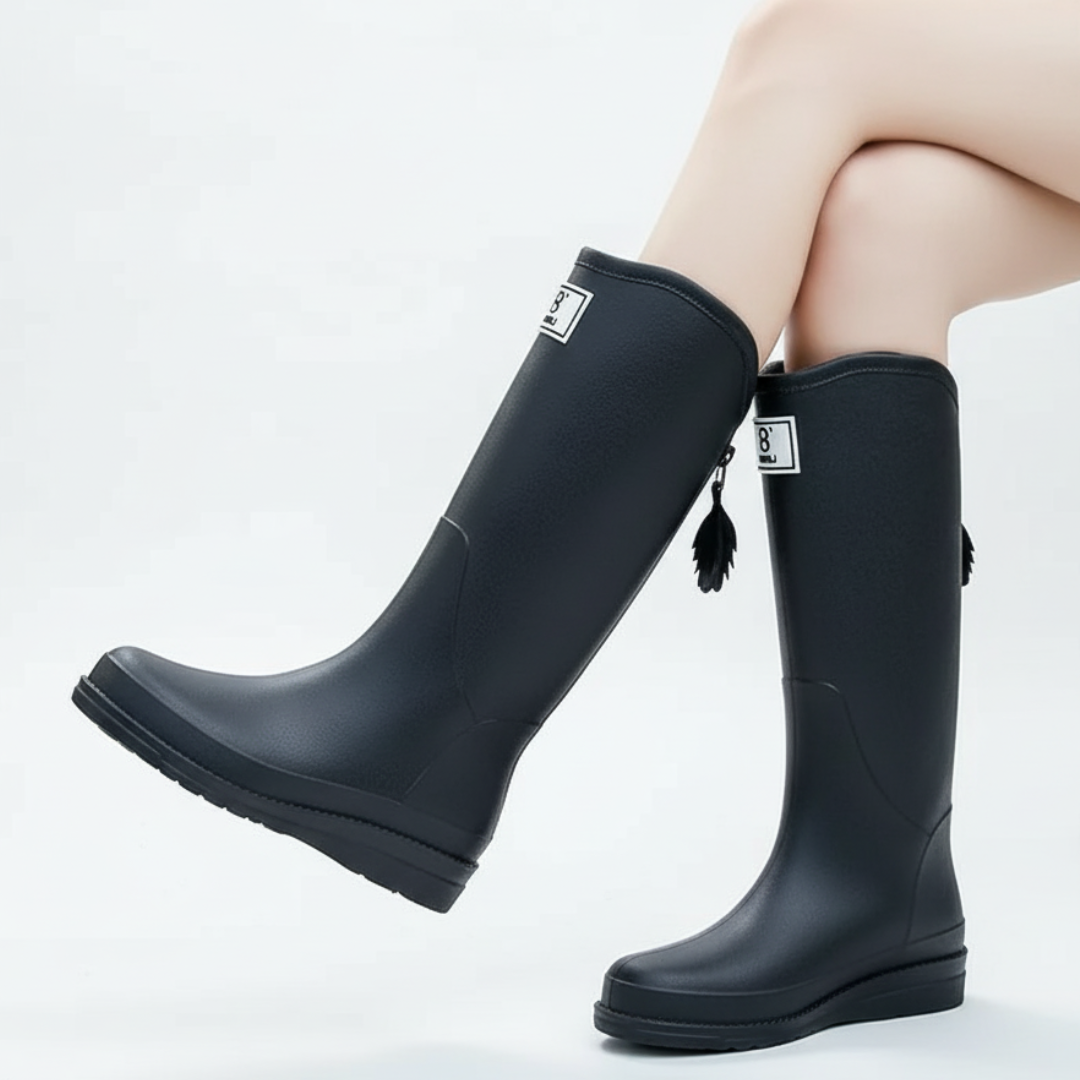 Regenlaarzen Dames Halfhoog - Waterdicht - PVC Instapper