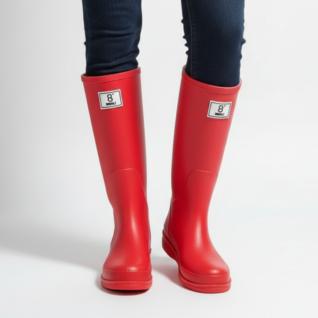 Regenlaarzen Dames Halfhoog - Waterdicht - PVC Instapper