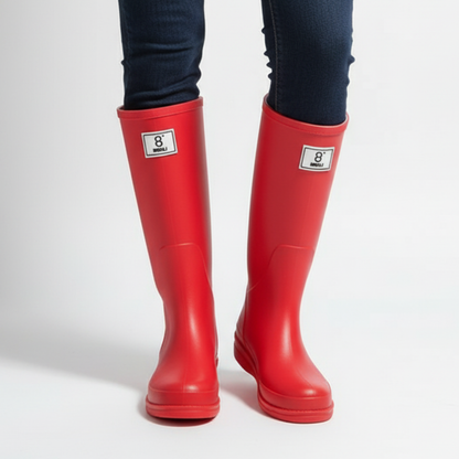 Regenlaarzen Dames Halfhoog - Waterdicht - PVC Instapper