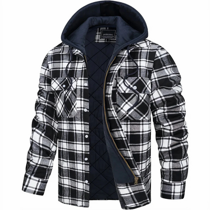 Overshirt Heren Geruit - Winddicht - Afneembare Capuchon