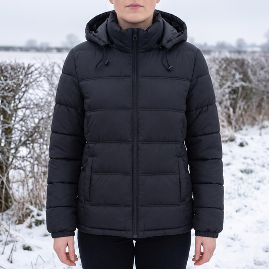 Korte winterjas dames met capuchon