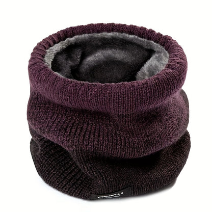 Nekwarmer met Kleurverloop - Gebreide Colsjaal - Dikke Pluche Voering