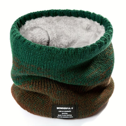 Nekwarmer met Kleurverloop - Gebreide Colsjaal - Dikke Pluche Voering