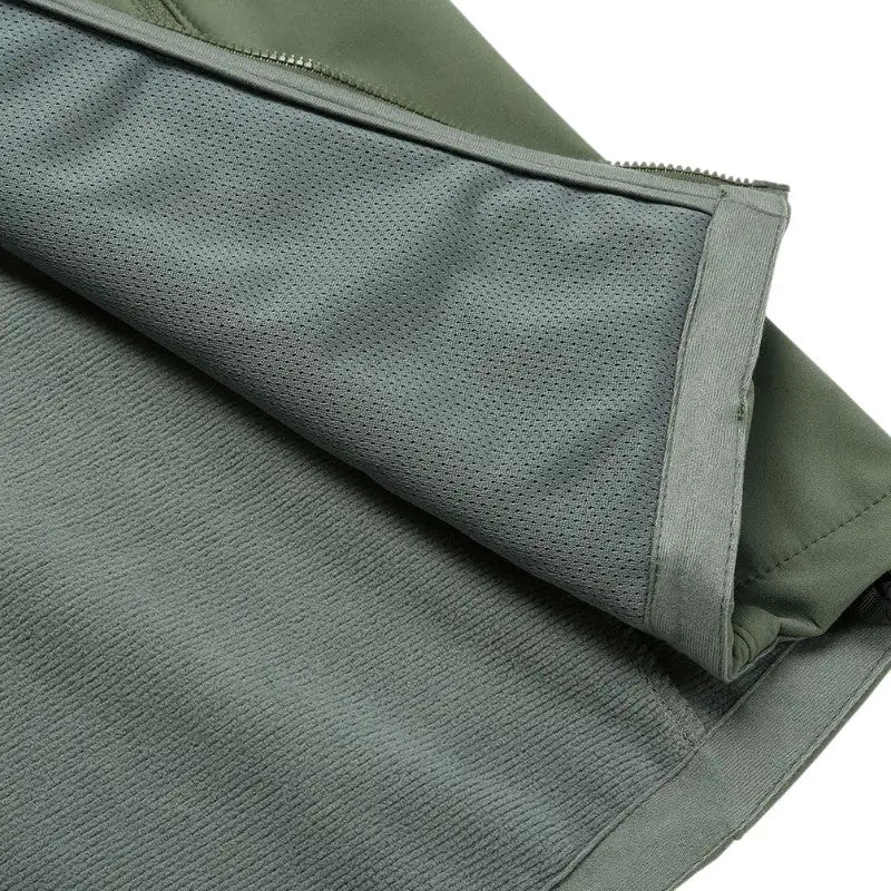 Softshell jas heren met fleece voering en staande kraag