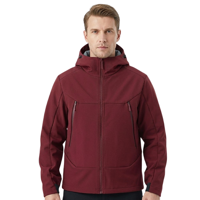 Softshell jas heren met fleece voering en ventilatiepanelen