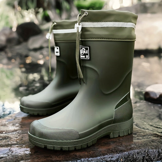 Heren regenlaarzen met halfhoge schacht, waterdicht