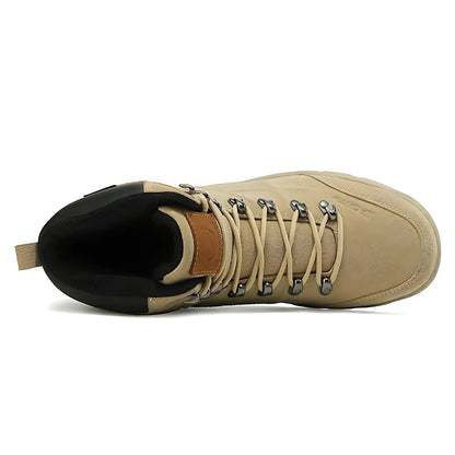 Wandelschoenen heren enkelhoog waterafstotend met profielzool