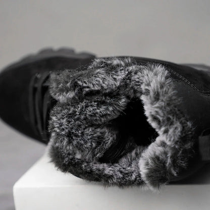 Waterdichte snowboots voor heren in het zwart