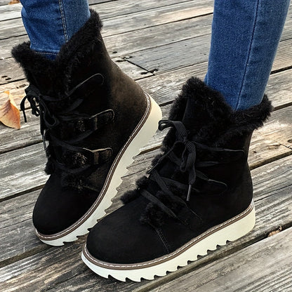 Snowboots Dames - Plateauzool - Met Veters