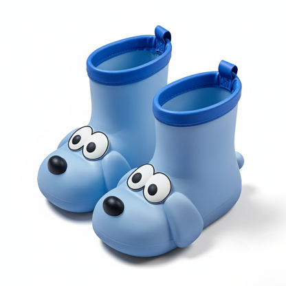 Regenlaarsjes kinderen met hondenmotief