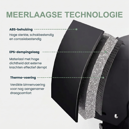 Skihelm met Vizier - ABS-Schaal en EPS-Demping - Verstelbaar