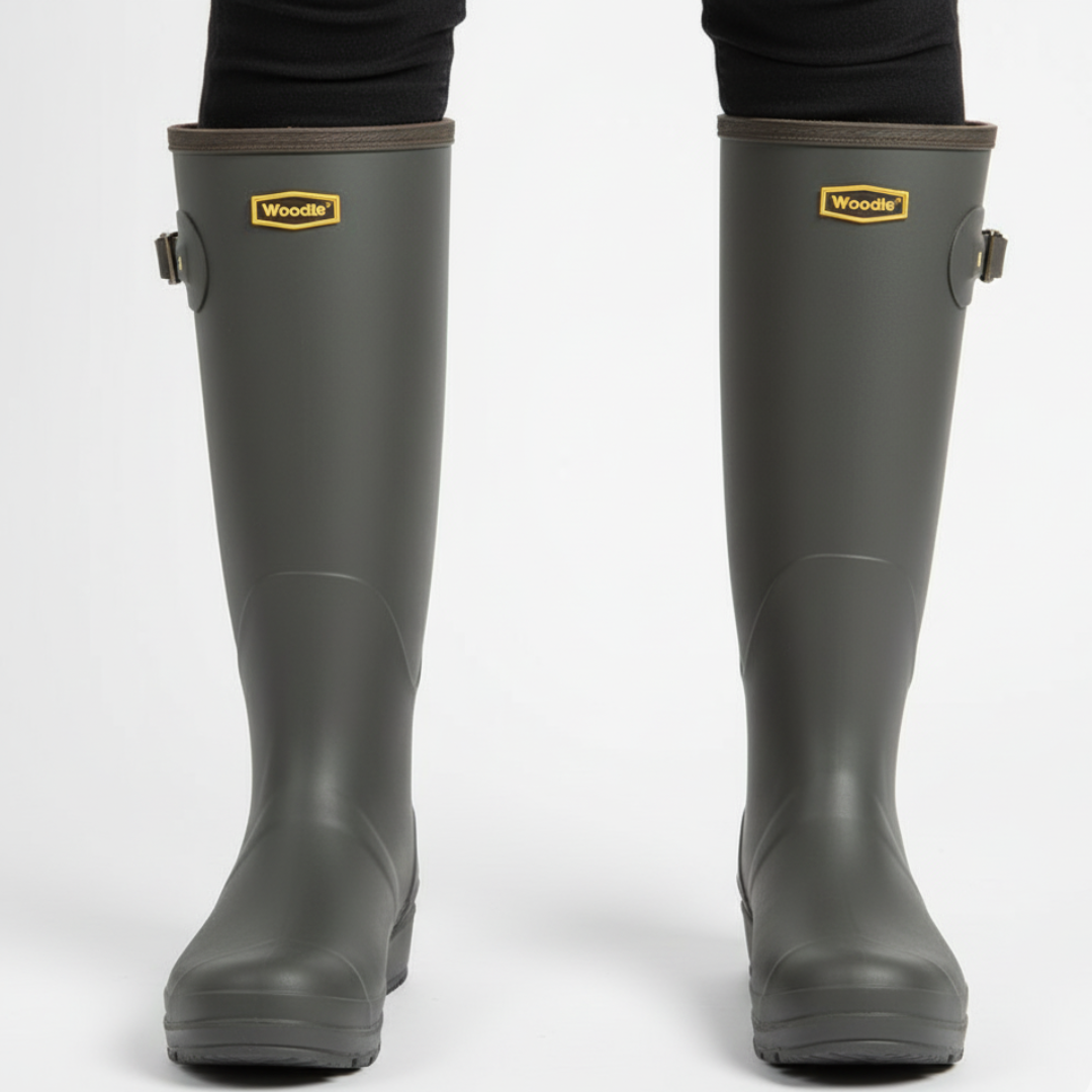 Regenlaarzen Dames Kniehoog - Waterdicht & Antislip - PVC