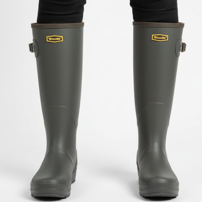 Regenlaarzen Dames Kniehoog - Waterdicht & Antislip - PVC