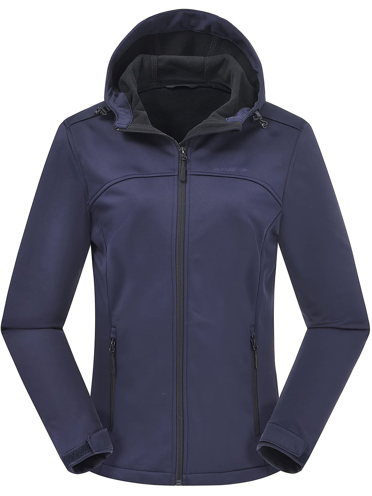 Softshell jas dames met capuchon en fleece voering