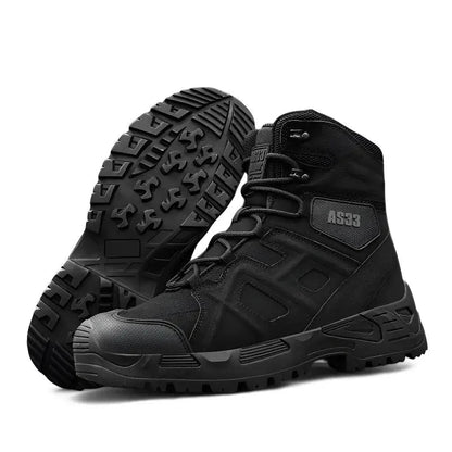 Militaire schoenen heren met hoge schacht en antislipzool