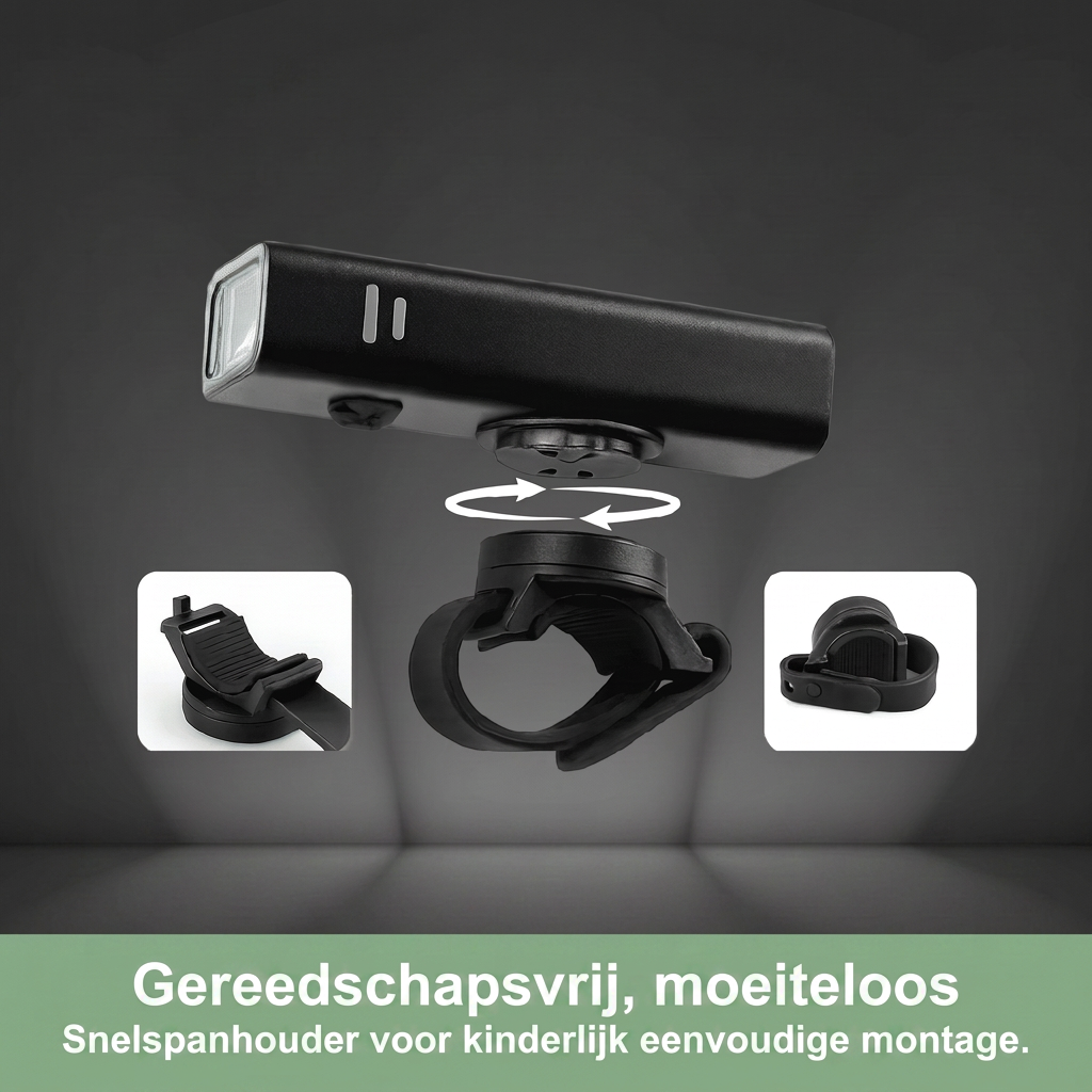 Fietslamp Voor - USB Oplaadbaar - Tot 5 Uur Licht