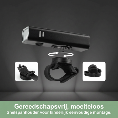 Fietslamp Voor - USB Oplaadbaar - Tot 5 Uur Licht