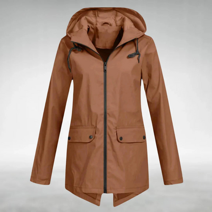 Korte Regenjas Dames - Overgangsjas met Capuchon - 6 Kleuren