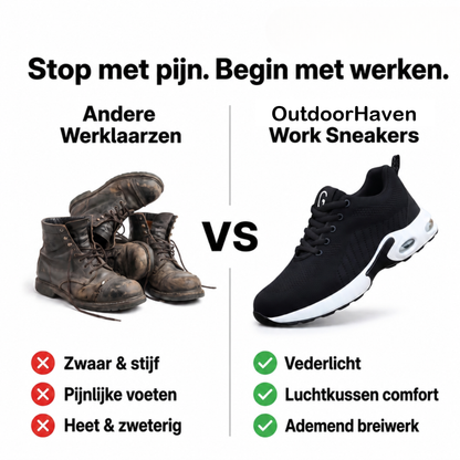 Werkschoenen Heren - Stalen Neus - Luchtkussenzool