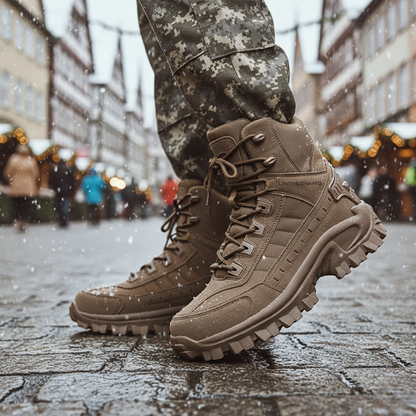 Legerkisten heren in tactical-look met zijrits