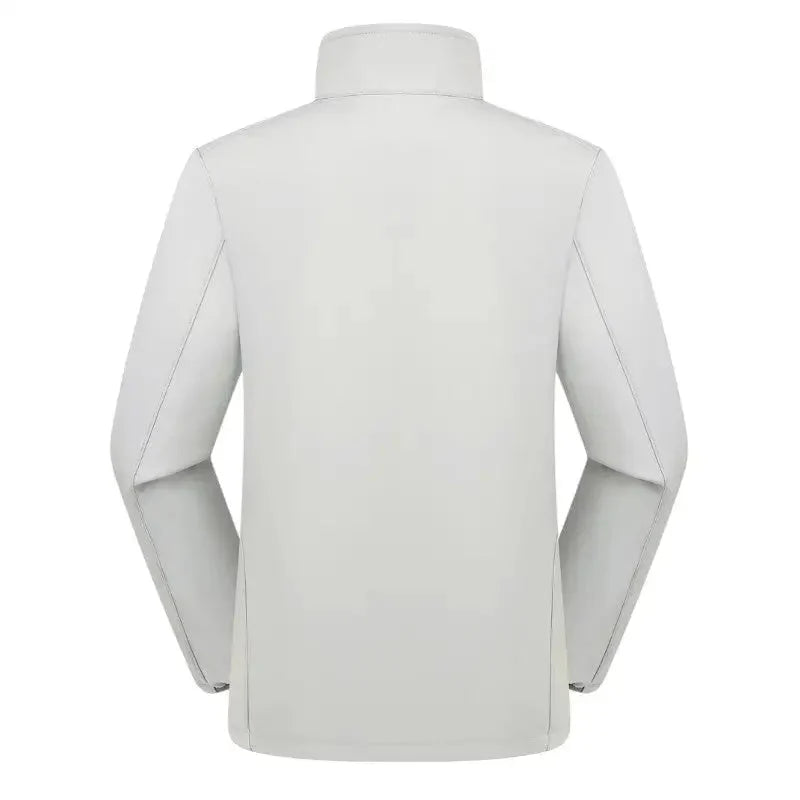 Softshell jas heren met fleece voering en staande kraag