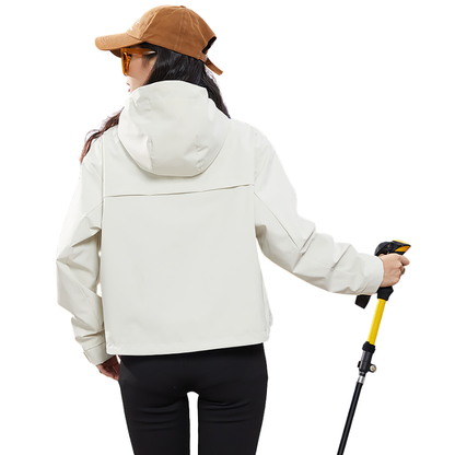 Regenjas dames waterdicht en ademend, kort model