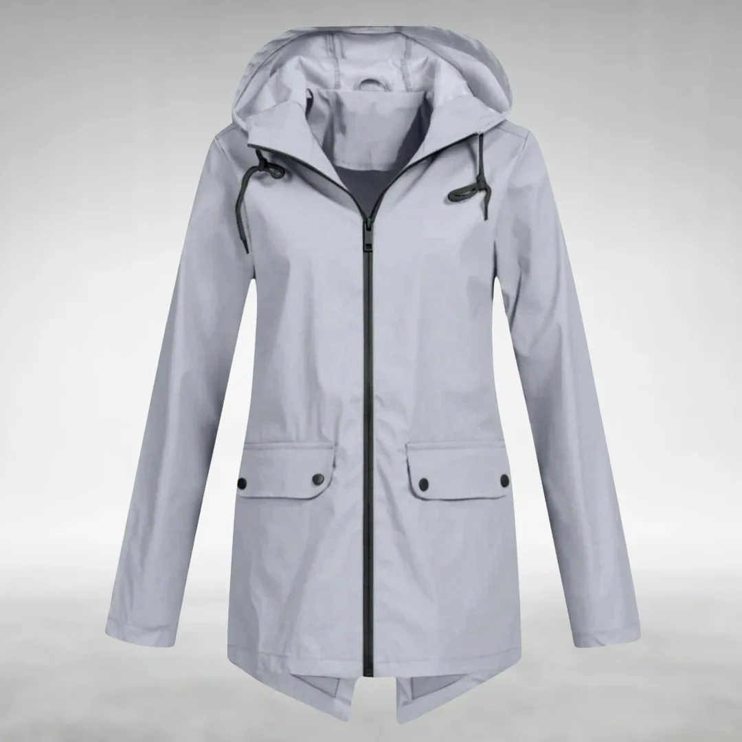 Korte Regenjas Dames - Overgangsjas met Capuchon - 6 Kleuren