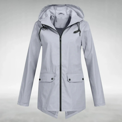 Korte Regenjas Dames - Overgangsjas met Capuchon - 6 Kleuren