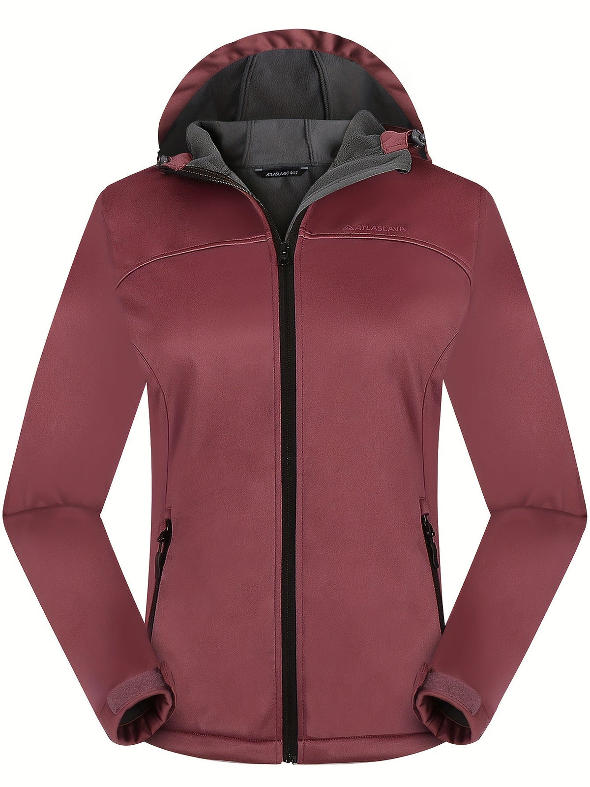 Softshell jas dames met capuchon en fleece voering
