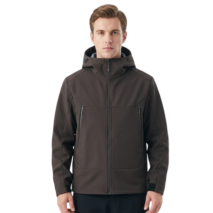 Softshell jas heren met fleece voering en ventilatiepanelen
