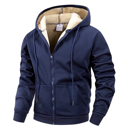 Fleecevest Heren met Capuchon - Winddicht - Sherpa-Gevoerd