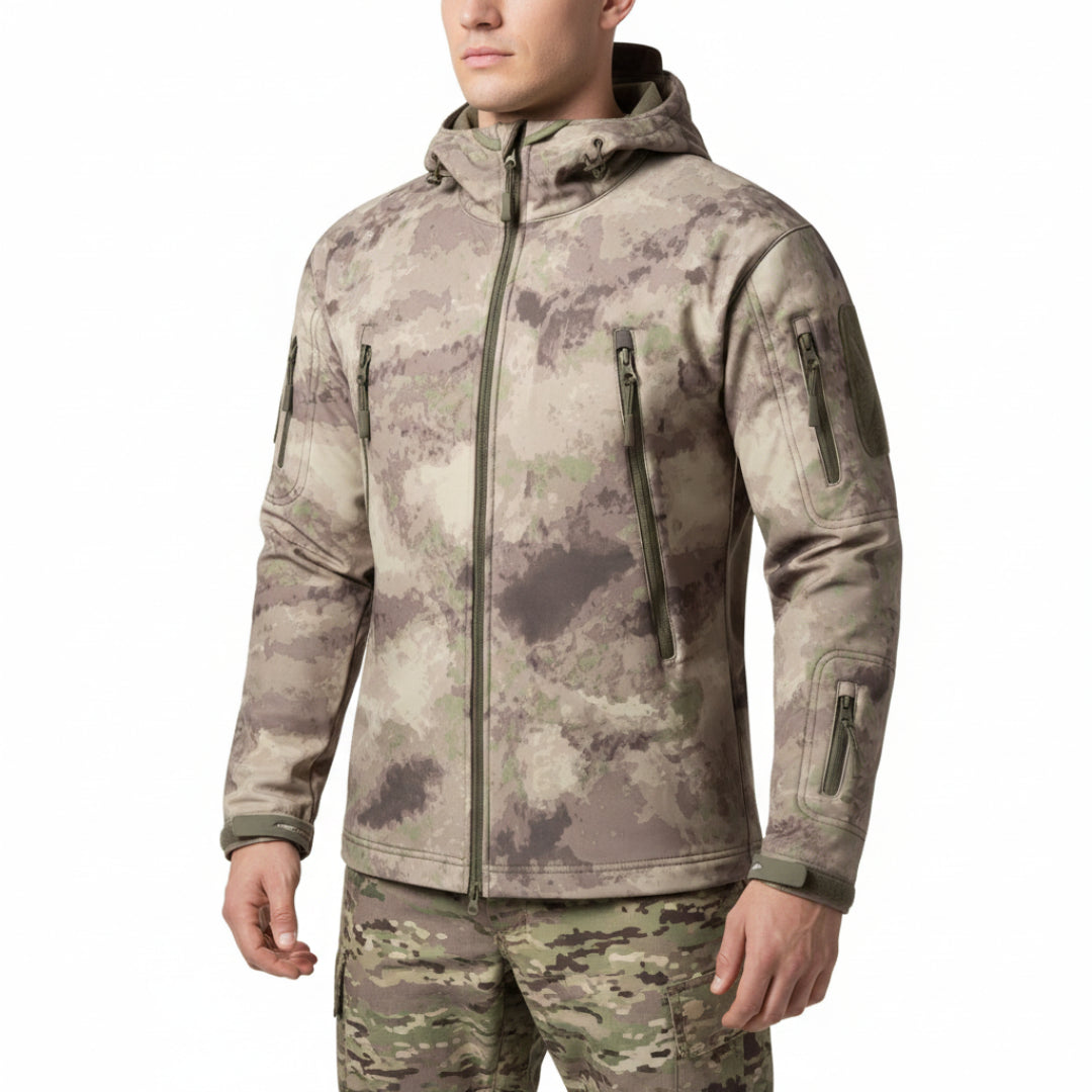 Camouflage Jas Heren - Softshell Jachtjas - Wind- & Waterdicht