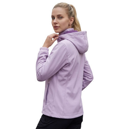 Sportieve softshell tussenjas dames met fleecevoering