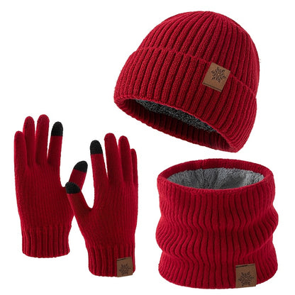 Wintermuts - 3-Delige Set met Nekwarmer en Handschoenen - Fleece Voering