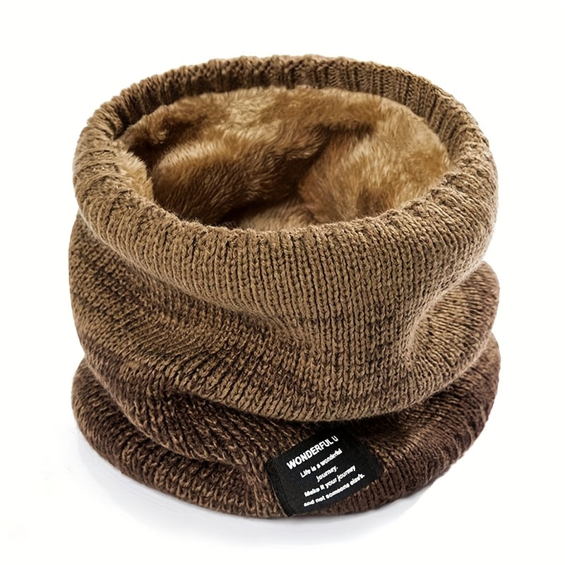 Nekwarmer met Kleurverloop - Gebreide Colsjaal - Dikke Pluche Voering