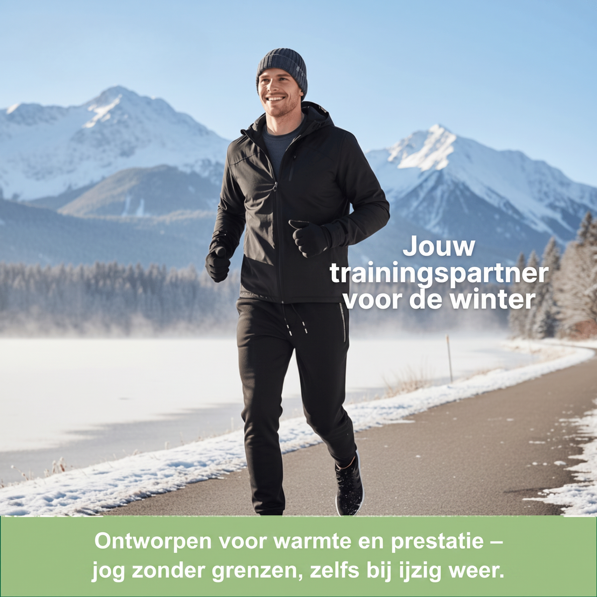 Thermobroek Heren - Gevoerde Joggingbroek - Winddicht