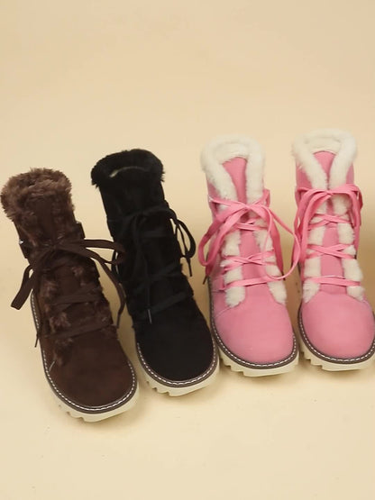 Snowboots Dames - Plateauzool - Met Veters