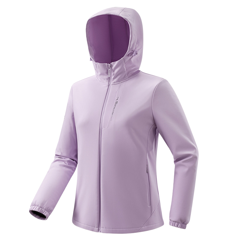 Sportieve softshell tussenjas dames met fleecevoering