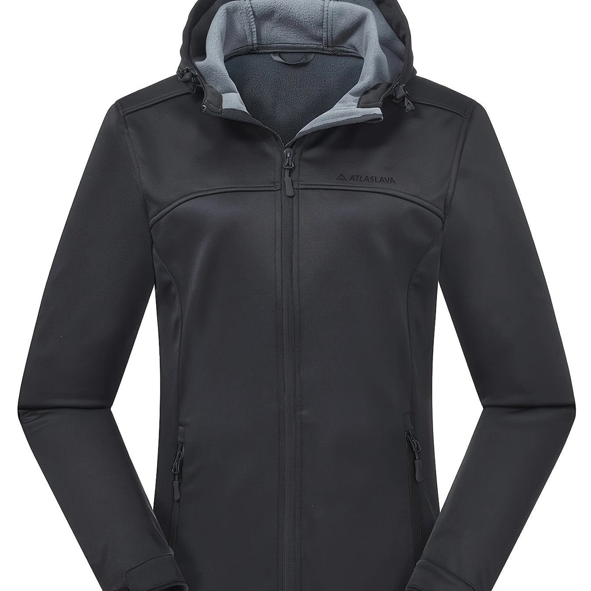 Softshell jas dames met capuchon en fleece voering