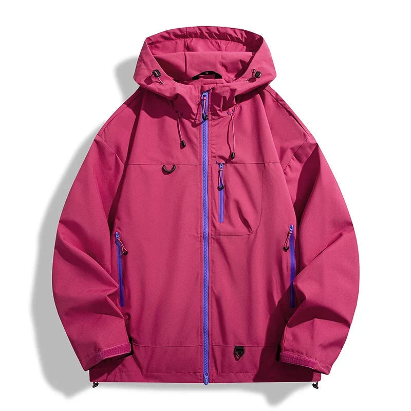 Waterdichte jas unisex met verstelbare capuchon