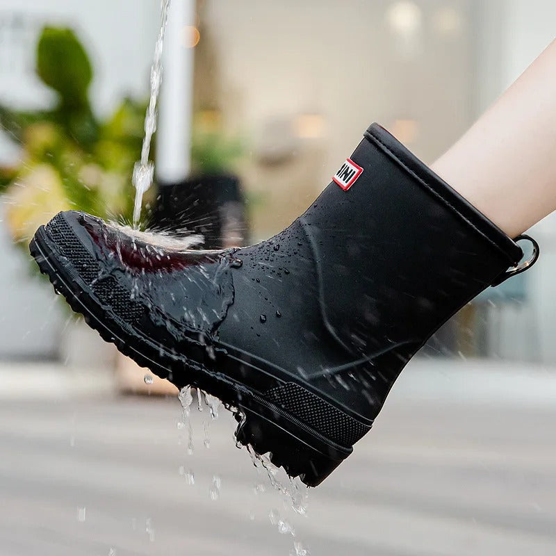 Regenlaarzen Dames - Halfhoog & Waterdicht - Antislip Profielzool