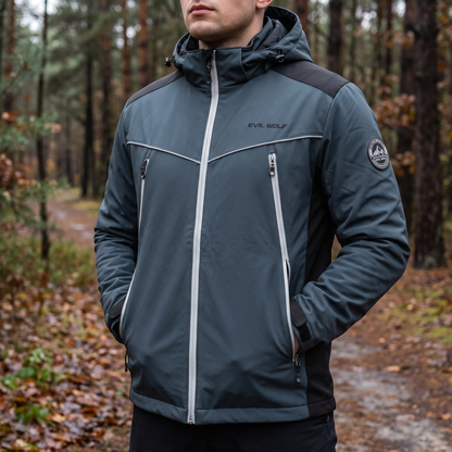 Waterdichte heren winterjas met capuchon