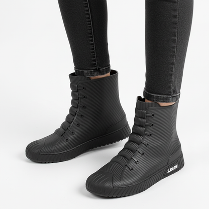 Korte regenlaarzen unisex in sneaker-look, waterdicht