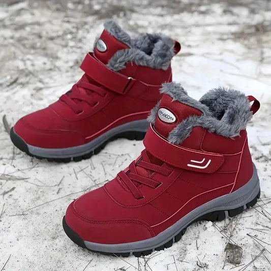 Snowboots dames met klittenbandsluiting