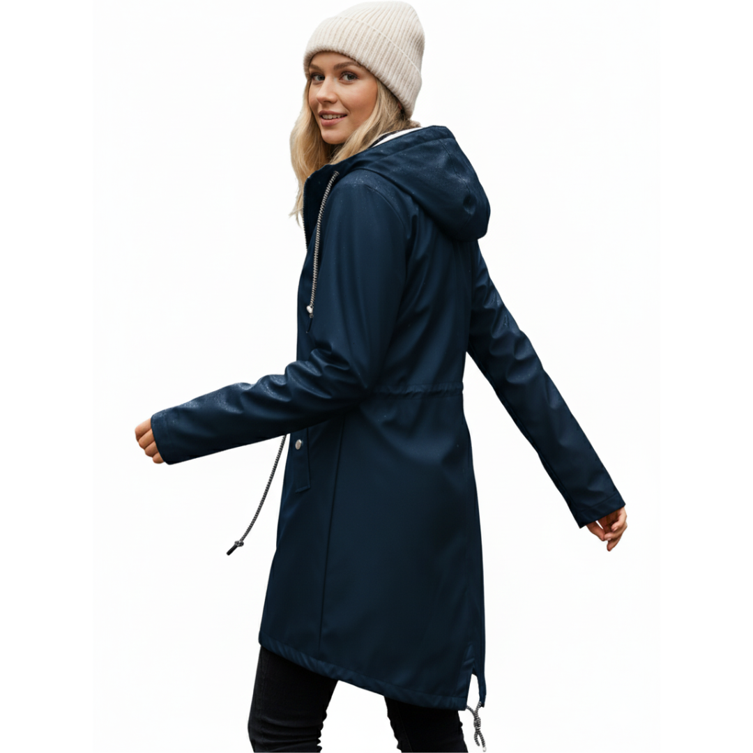 Lange Regenjas Dames - Overgangsjas met Capuchon - tot 5XL