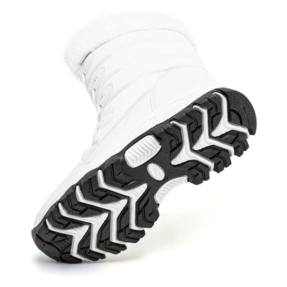 Snowboots Dames Enkelhoog - Waterdicht & Gevoerd - Met Veters