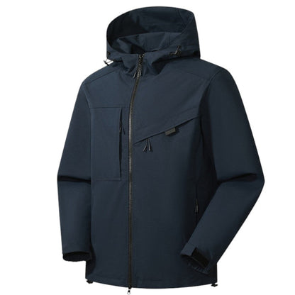 Hardshell jas voor heren, waterdicht en comprimeerbaar